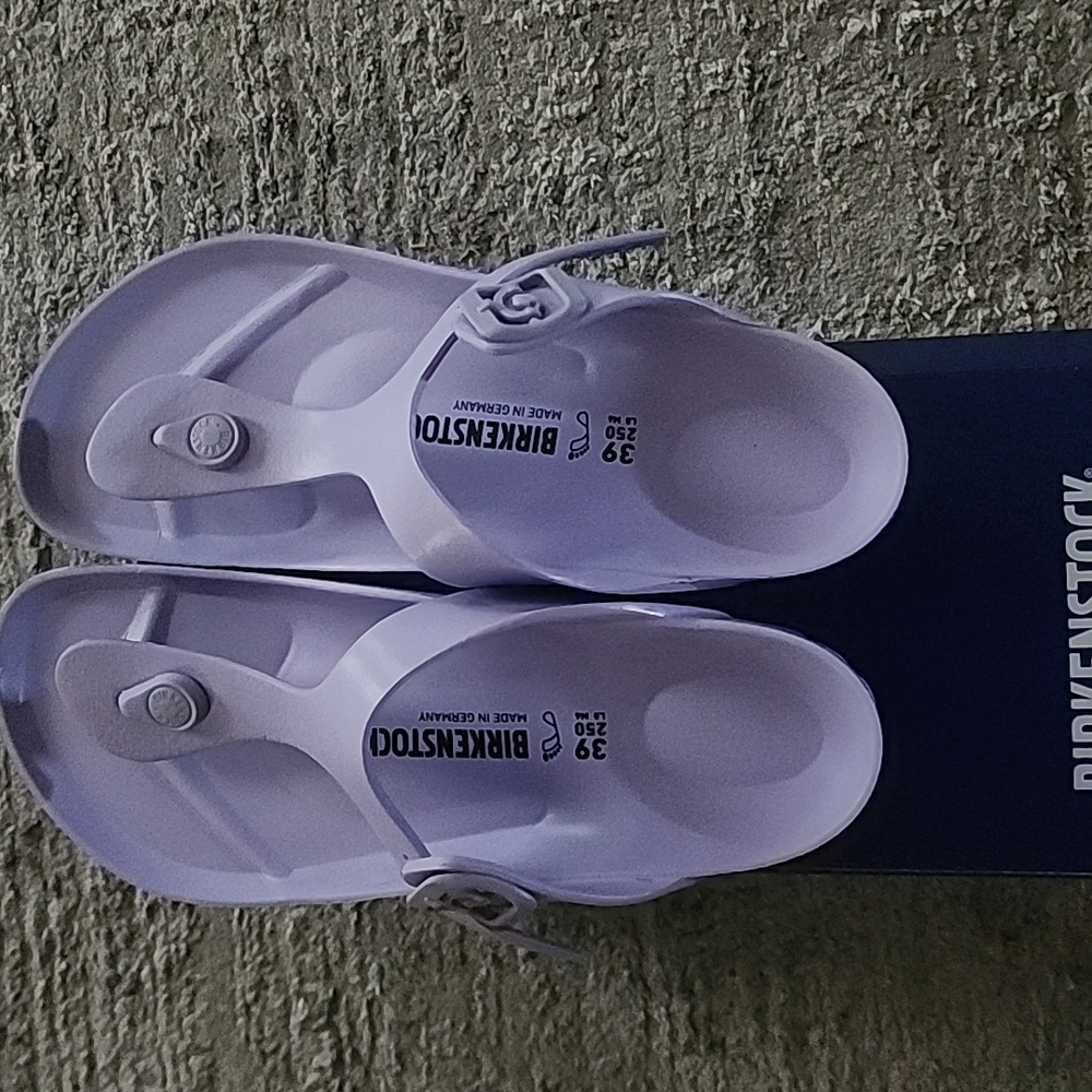 Birkenstock Lavender Sandals, Size 8